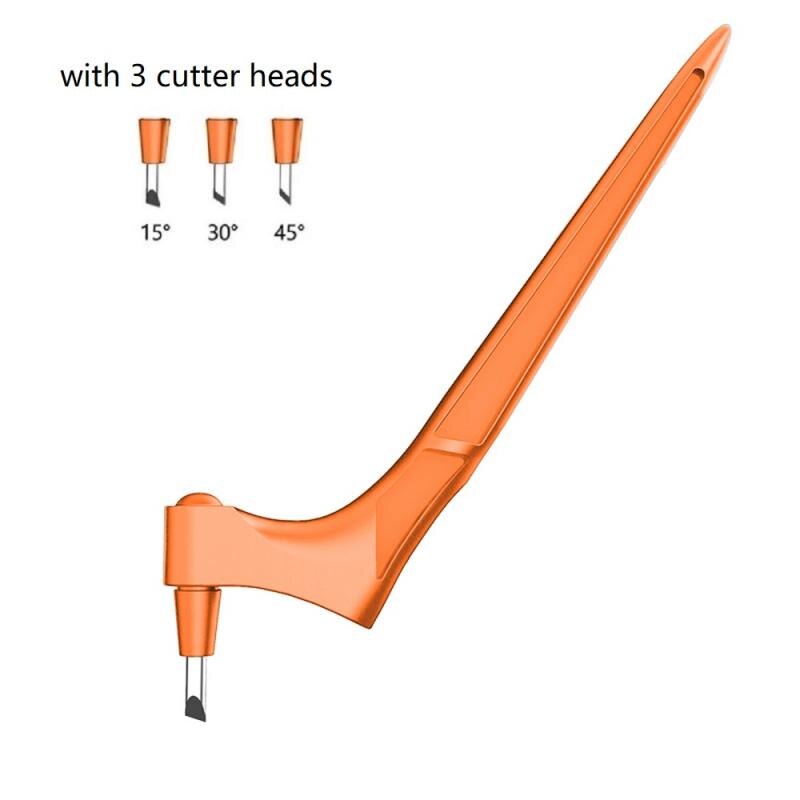 360° Rotary Cutter Handmade Craft Cutting Tools Blade Paper Sculpture Engraving Board Metal DIY Cutting Blades Utility Knife: Orange