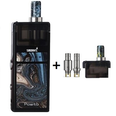 在庫オリジナル Smoant Pasito Pod キット 25 ワット 1100mAh Mod 3 ミリリットル空のカートリッジメッシュ 0.6ohm/Ni80 1.4ohm コイル気化器 VS オリオン: ピンク