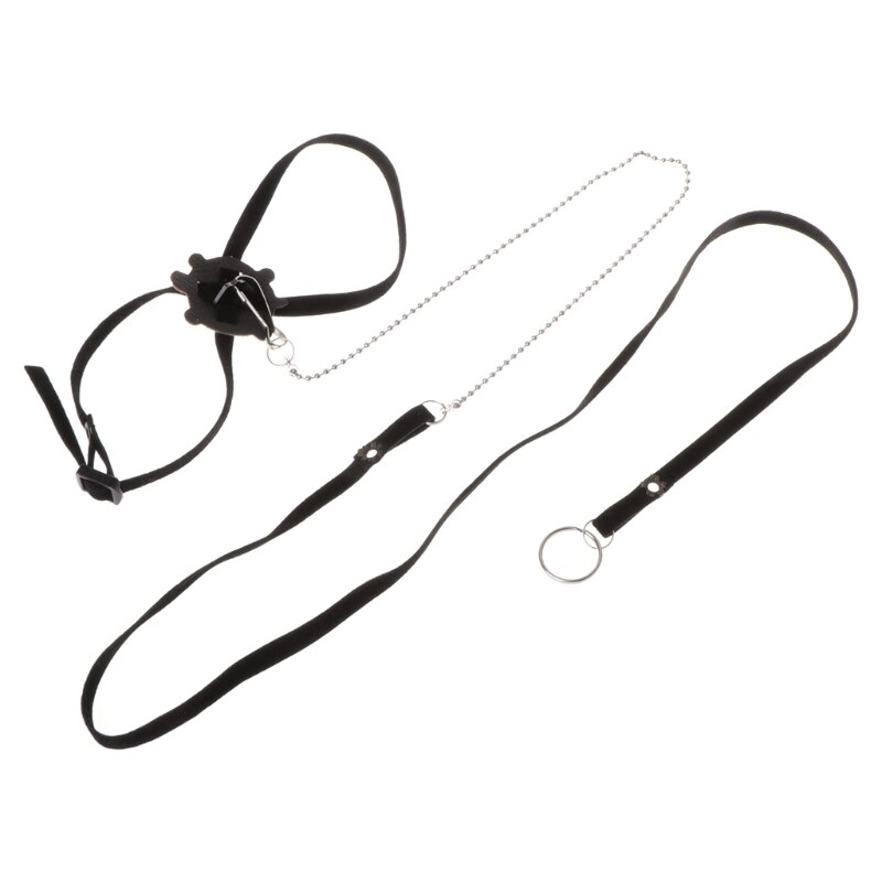 Arnés para mascotas, correa para reptiles, Tortuga, lagarto, ajustable, entrenamiento al aire libre, suave,: Black