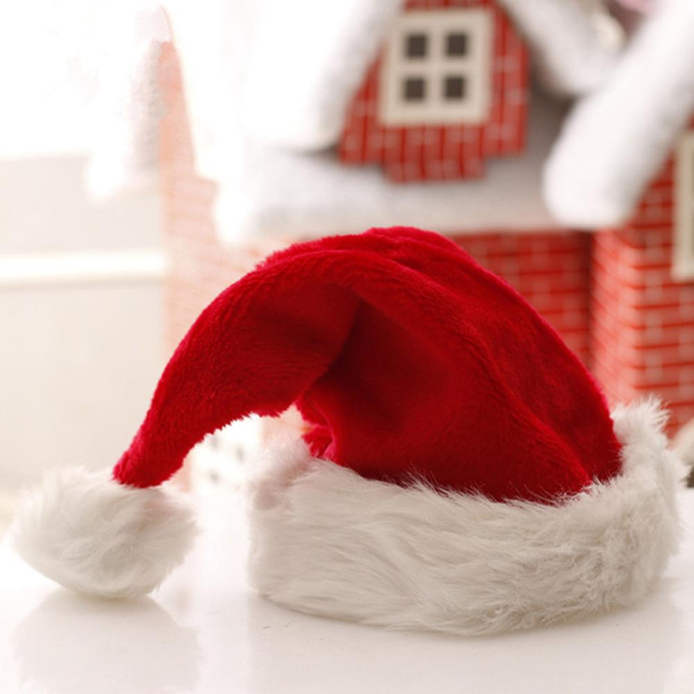 Thick Ultra Soft Plush Cute Santa Claus Fancy Christmas Cap Dress Hat Christmas Hats Suitable For Both Adults And Children #20