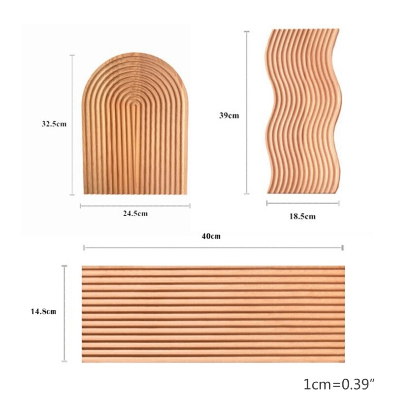 Water Ripple Bread Dessert Tray Cutting Chopping Board Geometric Placement Plate Curved Surface Art Decoration F