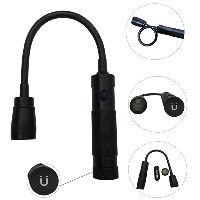 360 Degree Adjustable Flexible Gooseneck LED Work Light with Magnetic Base,for Work Bench,Reading,Emergency,BBQ