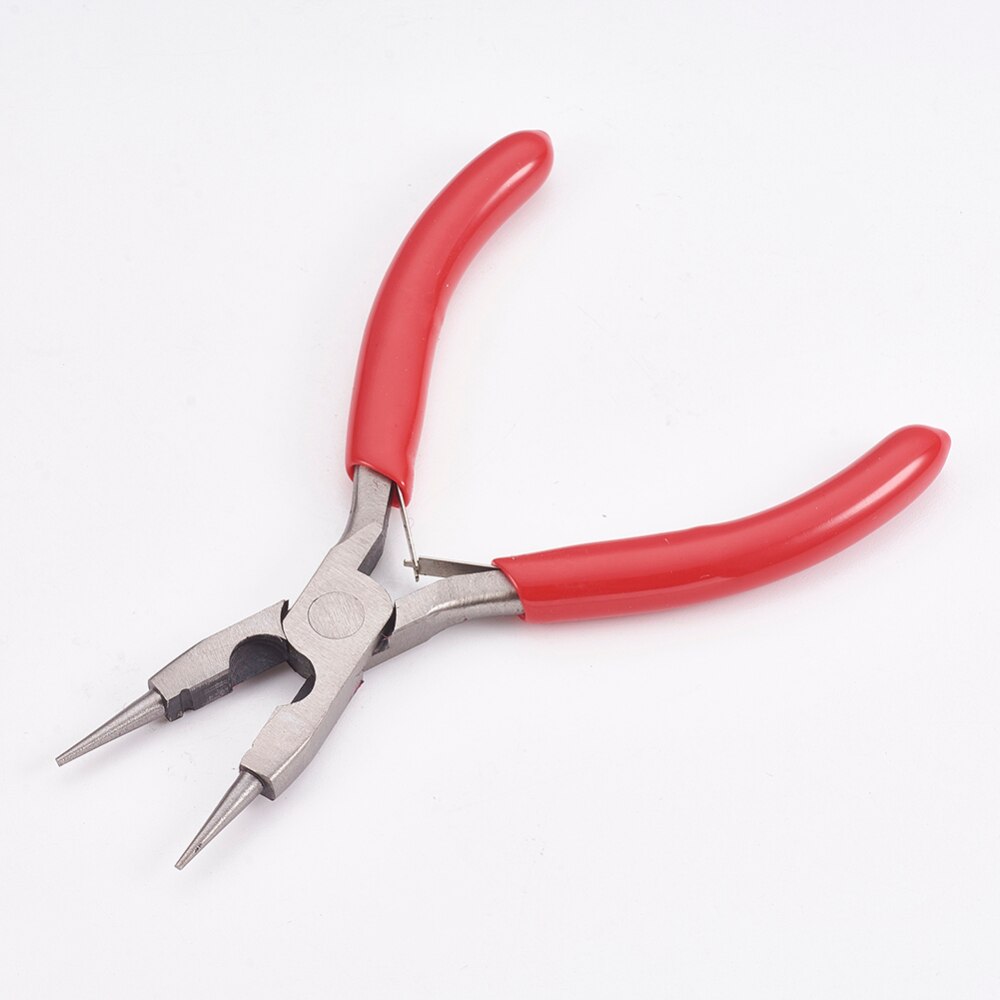 DIY Schmuck Werkzeug setzt mit Kohlenstoff Stahl Runde Nase Zangen und Kupfer Schmuck Draht für schmuck DIY machen, gemischt Farbe F80: 124x82x9mm