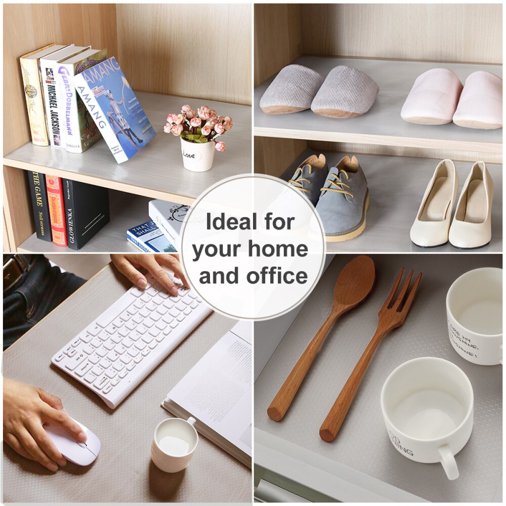 2 rollen waterdichte aanrechtblad afdekking lade onderlegger tafelmat kastvoering voor restaurant kantoor 200 x 43 cm