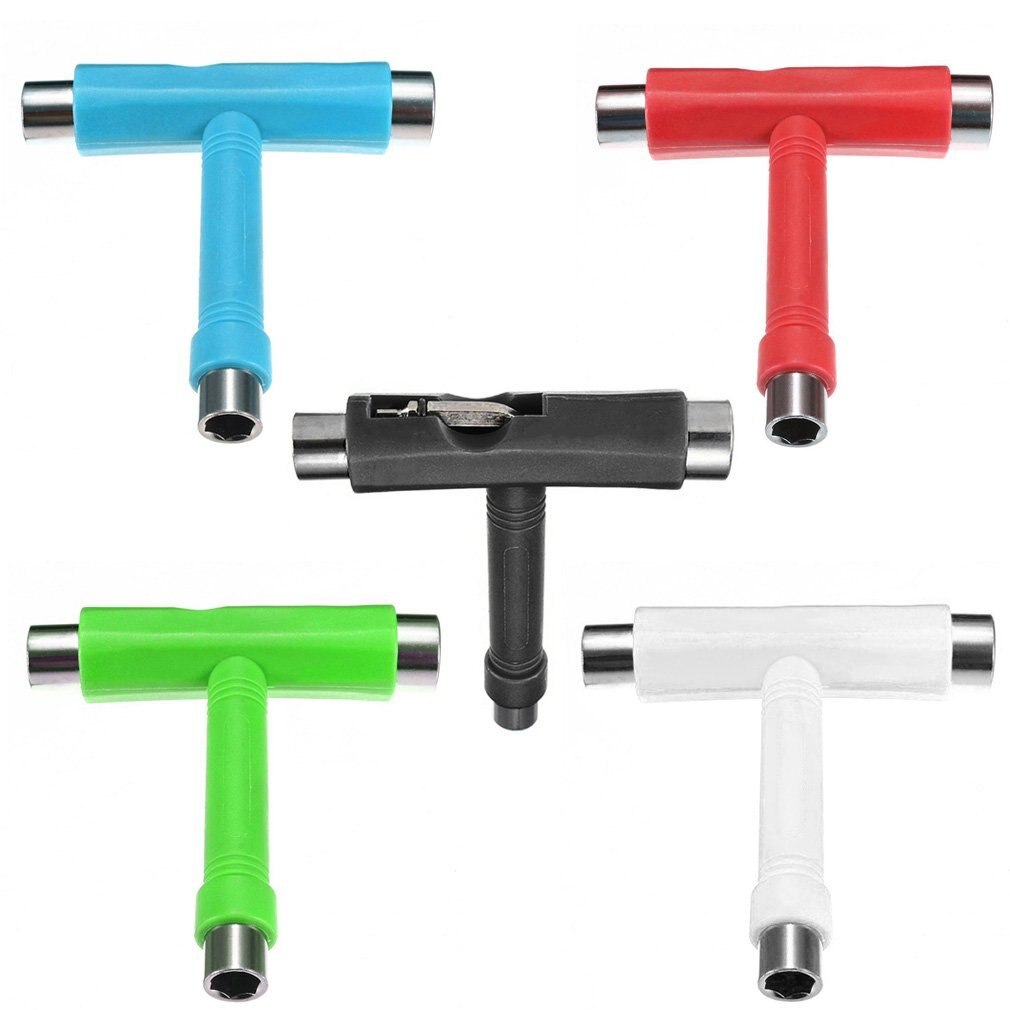 Skateboard Scooter Longboard T-shape Multifunctional Wrench Adjusting Tool !