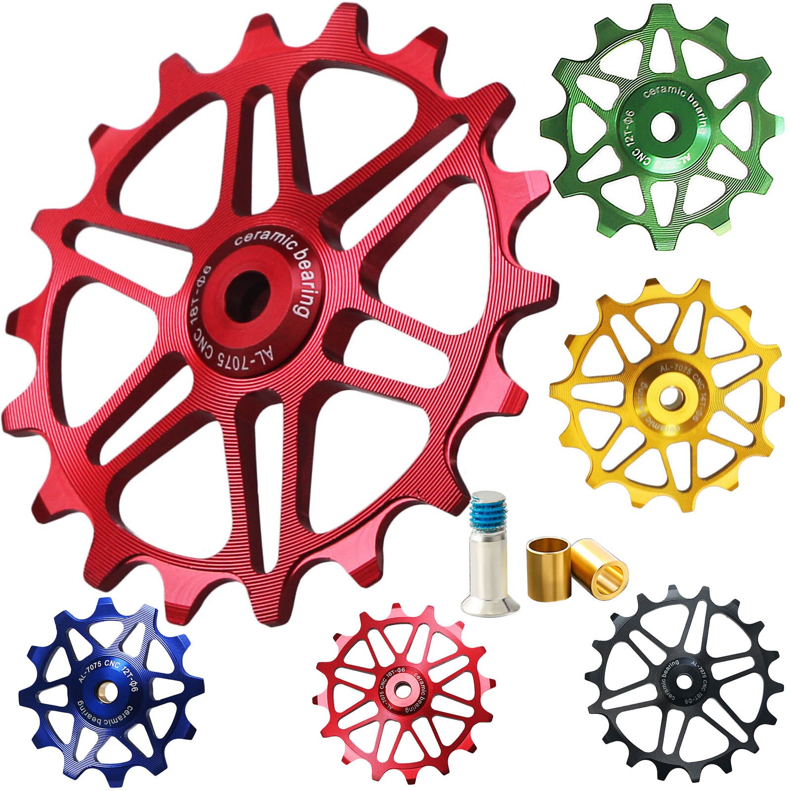12T 14T 16T 18T Jockey Rad Schaltwerk Keramik Rolle Rennrad führen Rolle Für Shimano sram GX XX1 X01 Adler NX 12 Geschwindigkeit