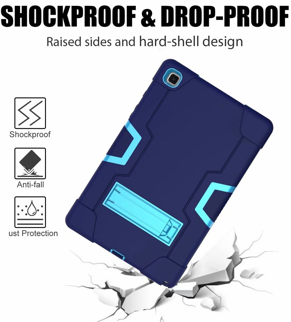 Do Samsung Galaxy Tab A7 10.4 2020 SM-T500 SM-T505 Case odporny na wstrząsy dzieci bezpieczne PC Silicon Hybrid Stand Full Body Tablet Cover