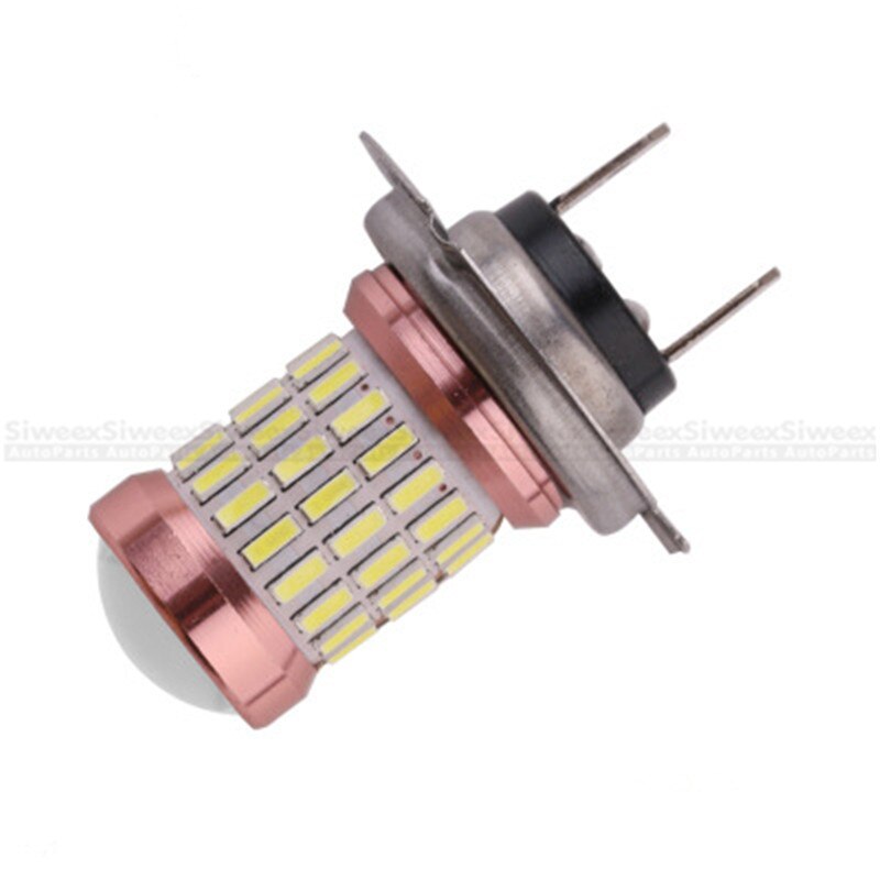 2 stk bilpærer 60 smd 4014 h4 h7 h8 h11 9005 9006 hvide led 12v dc bremselygte baktågelys bruger mindre energi