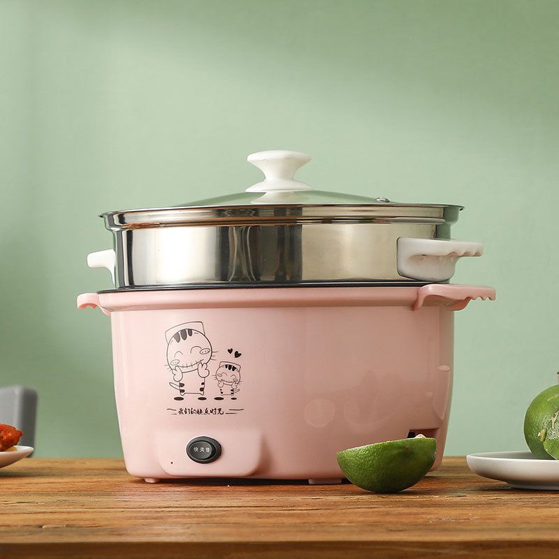 Multifunksjons elektrisk gryte elektrisk gryte husholdning liten elektrisk gryte og umiddelbar nudler gryte husholdning gryte wok