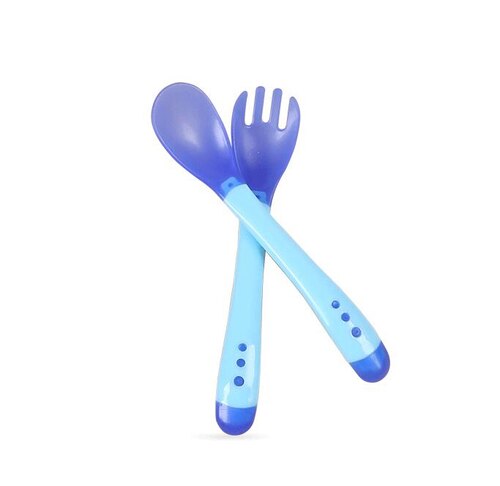 Baby Bowl Set Training Bowl Spoon Tableware Set Dinner Bowl Learning Dishes with Suction Cup Children Training Dinnerware: Blue
