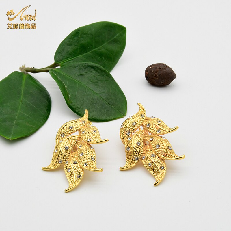 ANIID Dubai Bridal Jewelry Sets Necklace Earring For Women African Hawaiian Wedding 24KGold Bridesmaid Accessories Turkish