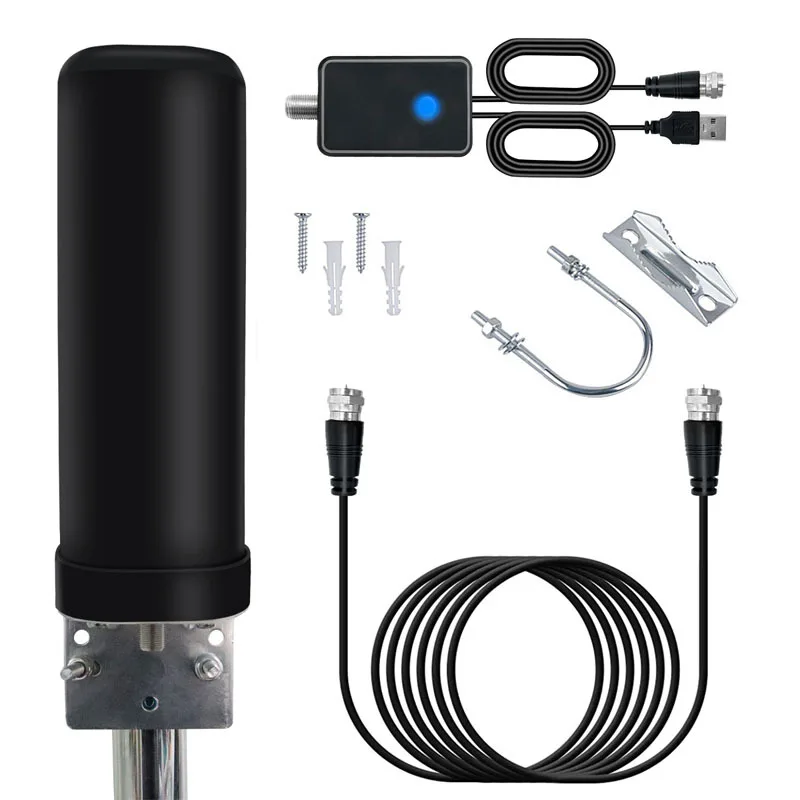 Powerful Outdoor Indoor Strong Signal HDTV DVBT2 HD 4k Full TV Signal Amplifier Digital Antenna For High-Range TV