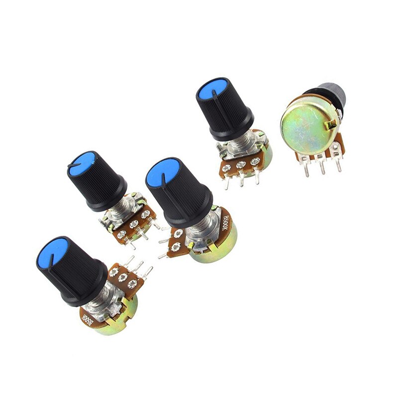 50K 16mm Vertical Type Dual P.C.B. Terminal W/Tap Potentiometer 08