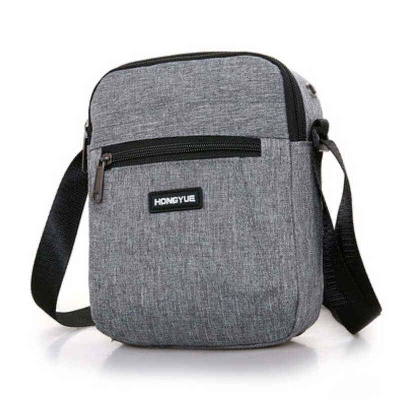Men's Messenger Bag Crossbody Shoulder Bags Travel Bag Man Purse Small Sling Pack for Work Business: Light gray