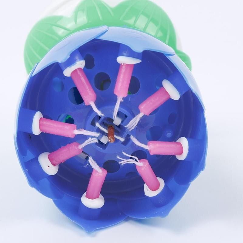 Music Birthday Candle Double Rotating Rotating Electronic Birthday Flat Party Bottom Candle Candle Lotus