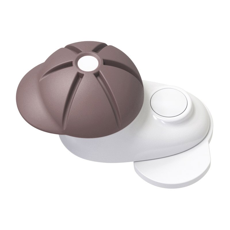 Topes de puerta de seguridad para niños y bebés, topes de seguridad gruesos con dibujos animados, Protector de dedo antipellizco: S2 Brown Stopper