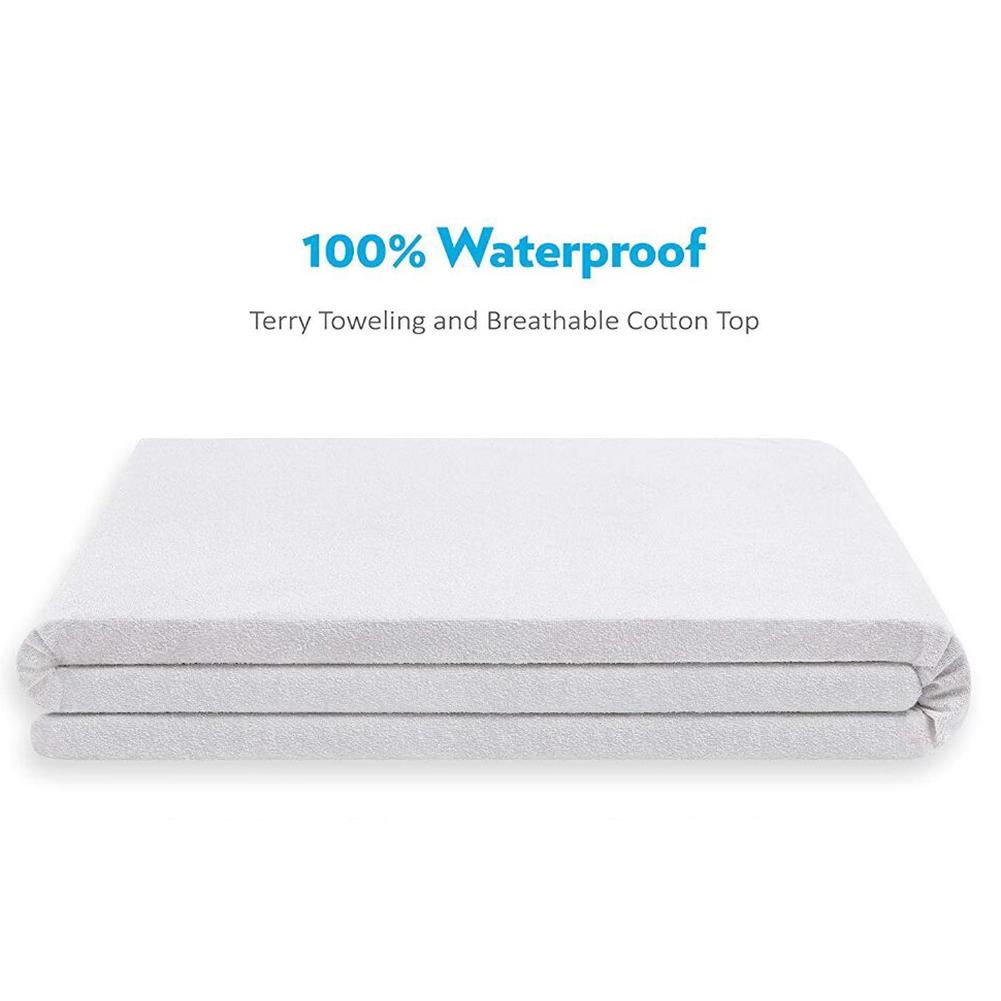 Waterproof Four Corner Tendon Terry Cloth Bed Cover Mattress Protector Corner Tendon Waterproof Mattress Pad Cover