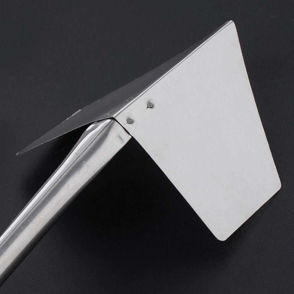 Mango de Metal de acero inoxidable para jardín, de 90 grados, paleta de yeso para esquinas exteriores, espátula, herramienta con borde para mejorar el hogar 1 unidad