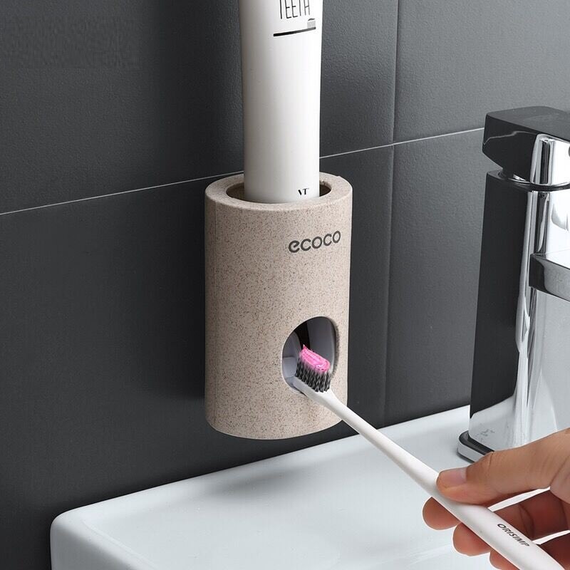 Mr. Thumbs - Dispensador automático de pasta de dientes montado en la pared para baño, exprimidor de pasta de dientes para niños y ducha familiar (1 unidad, astronauta