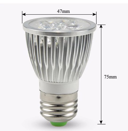 Luz LED para acuario para pecera, bombilla de coral de arrecife, luz de cultivo E27 para peces, plantas acuáticas, 10W