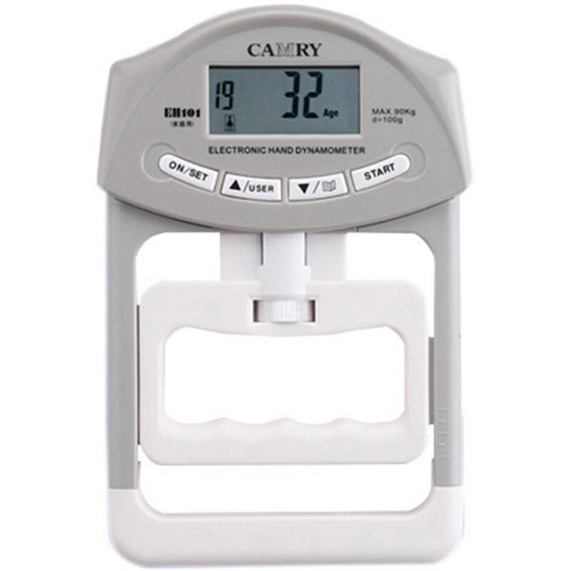 Grip Training Equipment Digital Hand Dynamometer Adjustable Electronic Grip for Students' Physical Standard Test: gray