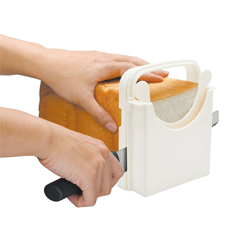 Portable Bread Slicer Toast Cutter With Cutting Guide Sandwich Maker Slicing Machine Bread Cutter Loaf Toast Slicer Kitchen Tool