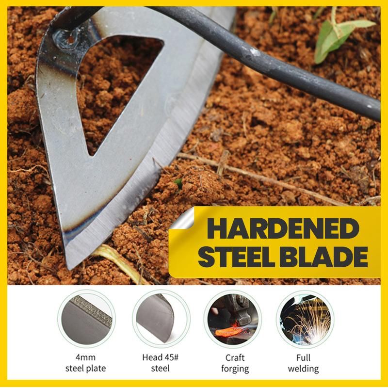 Azada De Jardinería Draper 88799 - Hoja De Acero Afilada, Mango Tubular Con Agujero Para Colgar