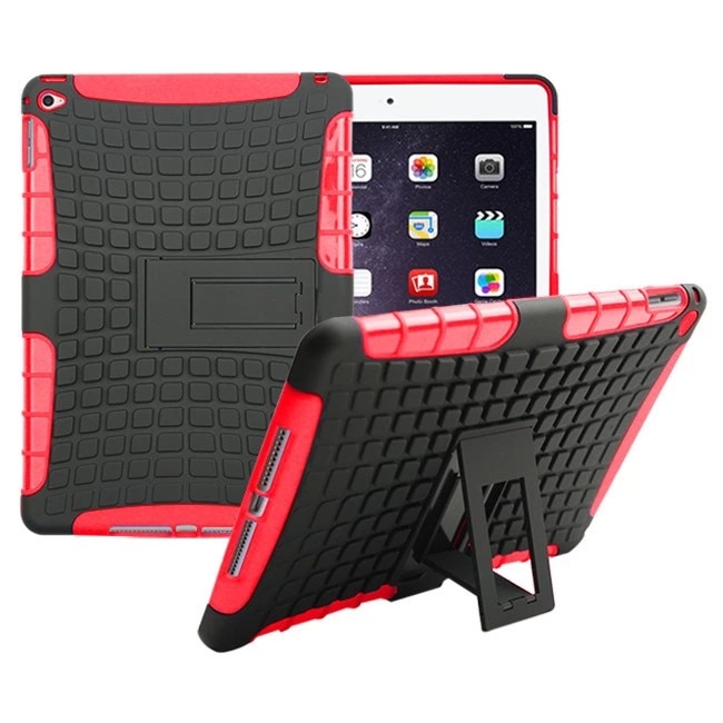 Hoge Duty Armor Coque voor iPad Air 2 Case Shockproof Silicon Hybrid A1566 A1567 Cover iPad Air 2 Shockproof Case