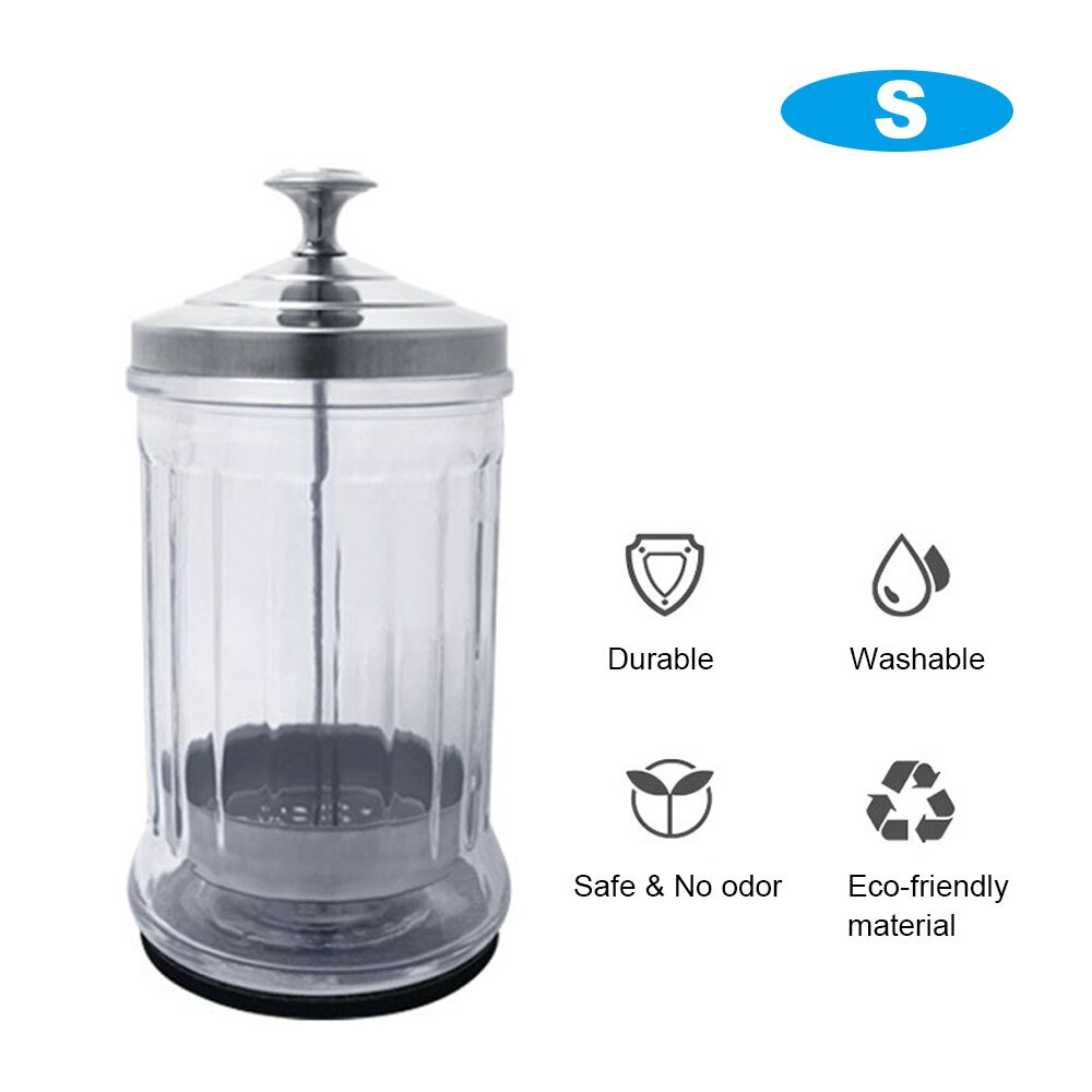 Salon Barber Disinfection Jar Sterilization Container Sanitizer Glass Manicure Disinfection Cup Hairdressing Tools