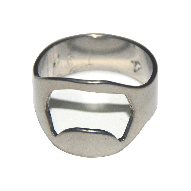 22MM Tragbare Mini Ring Bahre Flasche Öffner Edelstahl Finger Ring-bilden Flasche Bahre Deckel Öffnung Entferner Küche Bar Werkzeuge: Splitter