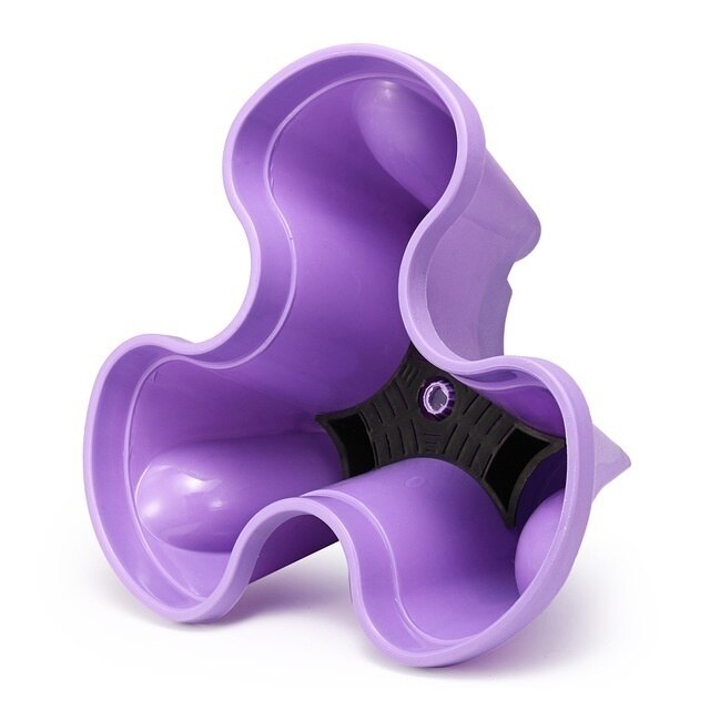 Porte-Vase pour plantes, Pots de fleurs en plastique empilables 5 couleurs, Pot de fleurs, décoration pour la maison, jardin ou balcon, 1 pièce: VIOLET