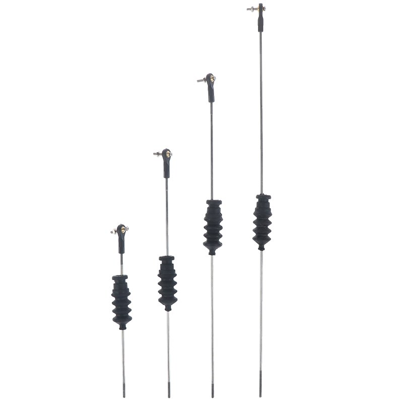 RC Model Boat Push Rod Kit Include M2 Rod End +Rubber Bellows Seals+M2 Pull Rod