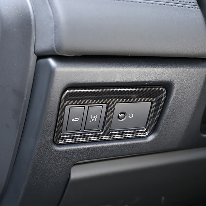 Carbon Fiber Rear Door Switch Control Button Panel... Grandado