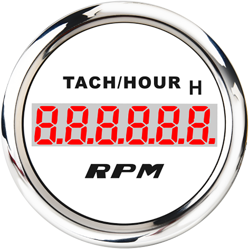 Waterproof Digital Engine Tach Hour Meter Tachometer Gauge RPM LCD Display For Motorcycle Motor Car Boat Hourmeter