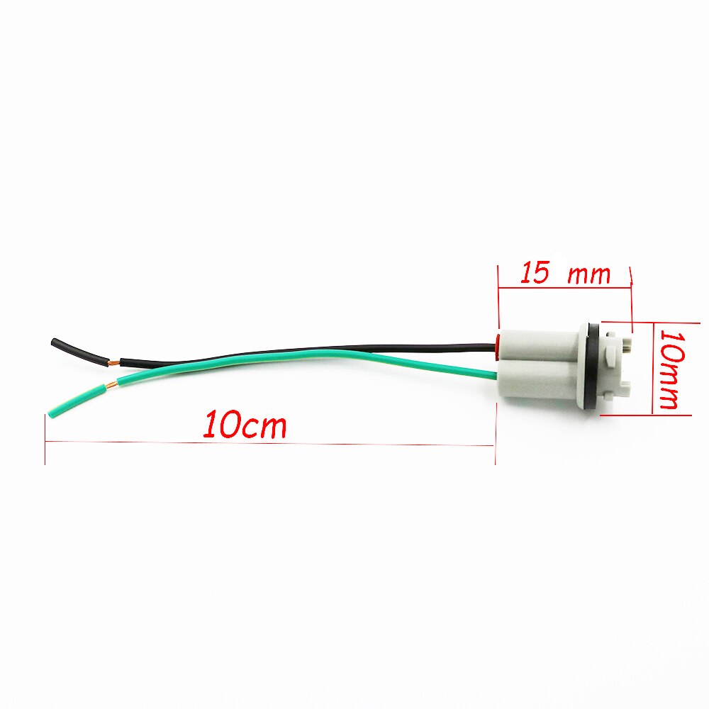 Bil  t10 led lampkontakt  w5w 168 194 bil lampkabel auto glödlampa tråd ljus  t15 led lampor sockel adapter lamphållare bas sockel