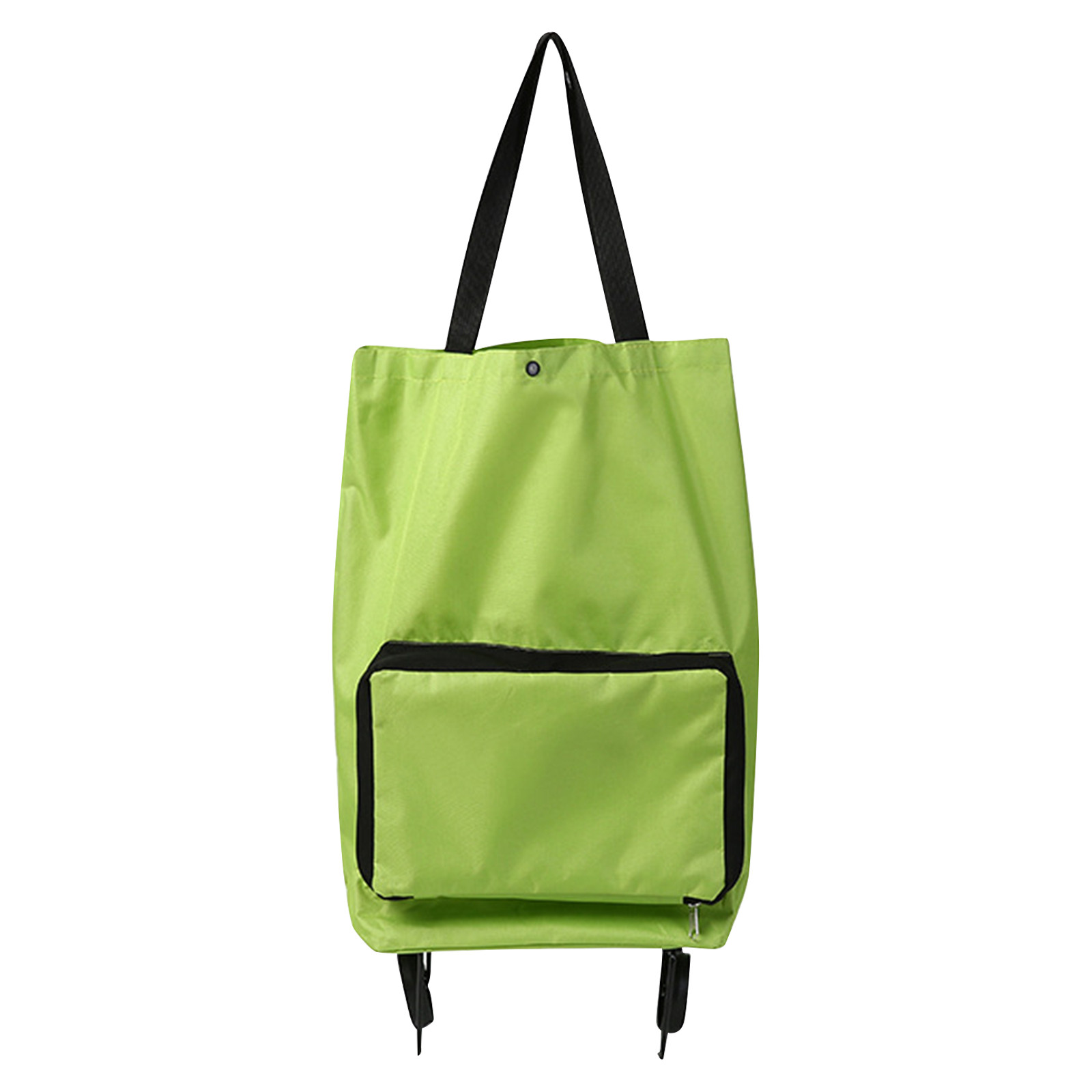 opvouwbare trolleytassen, boodschappentrolley boodschappentas met wielen, opvouwbare winkelwagentjes voor thuis supermarkt duurzame tas: Geborsteld Messing