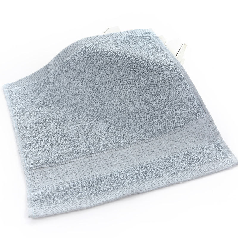 Small Cotton hand towels Square Face Towel Bathroom Soft kids Child Washcloth 34*34cm 17colors: middle gray