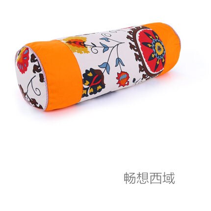 Almohada Cervical de concha de trigo sarraceno, cojín redondo de satén de caramelo para cuello, ortopédico, chaqueta lavable de tracción para fisioterapia de la columna vertebral: Section B