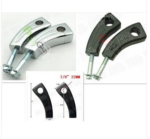 Manillar de 4,5 ", elevadores de 7/8", 22MM para Yamaha VStar 400 650 1100 1300 250 Virago Xv 535 750 1100 Road Star, trituradoras Chopper personalizadas
