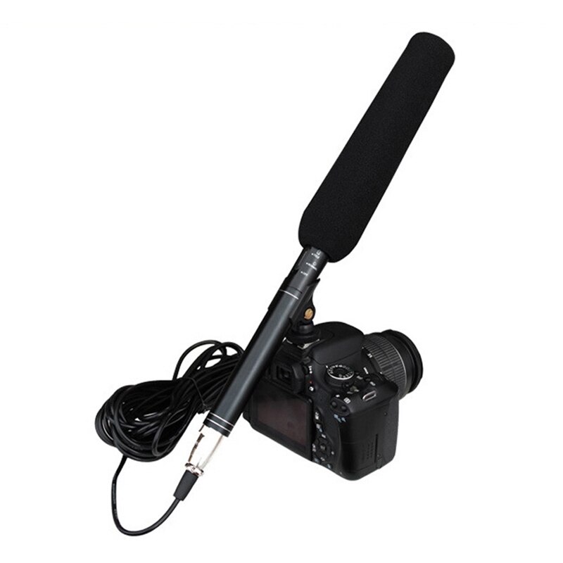 Interview Microphone Camera Microphone Directional Condenser MIC for PC DSLR DV Camcorders Video Camera