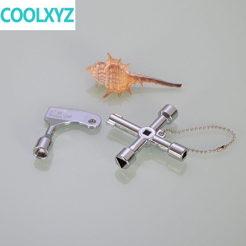 Elevator key triangle opposite side four corner square round hole train door electric box valve multifunctional triangle lock
