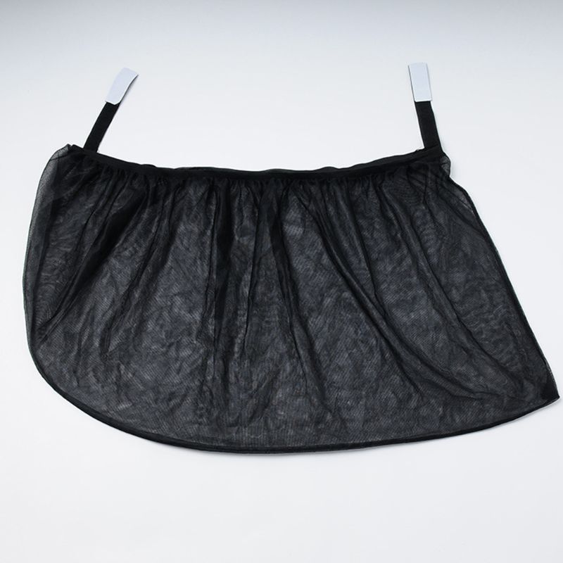 2Pcs Black Car Side Window Sun Shade Mesh Fabric Sun Visor Cover Shield UV Protector