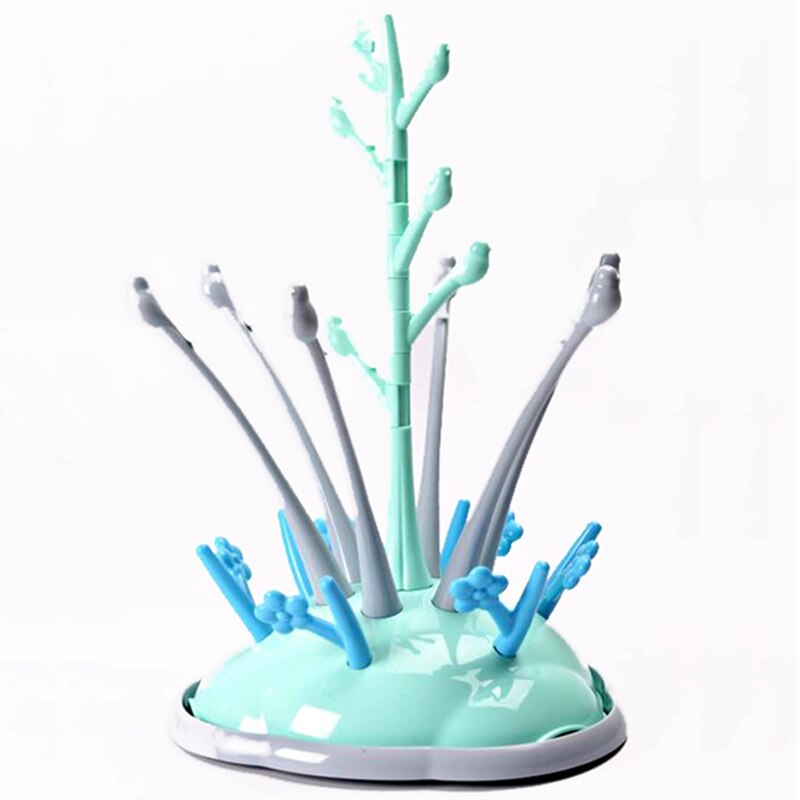 Bärbart torkställ för babyflaskor dräneringsflaskhållare för matning av torkstativ för babyflaskor