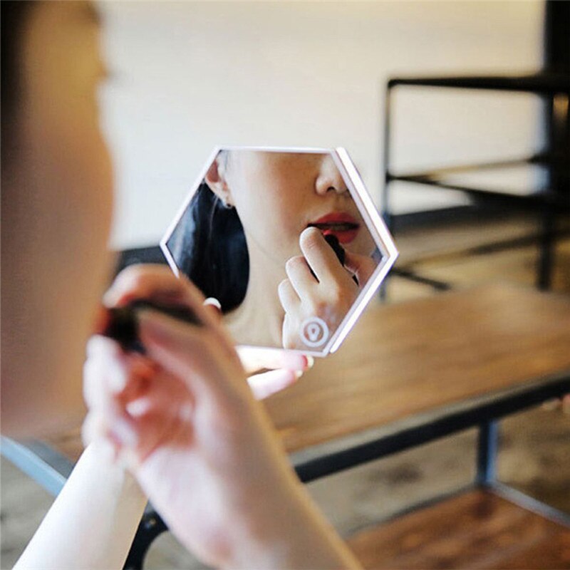 Digital Touch Sensor Wall Alarm Clock Modern Mirror LED Wake-Up Clock Multifunctional Table Clock Home Decoration Light