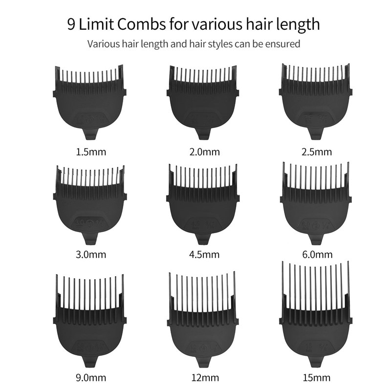 Skaldet hoved mænds hårklipper genvej selvklipningssæt hårtrimmer trådløs genopladeligt hår bredskærer barbermaskine  p40