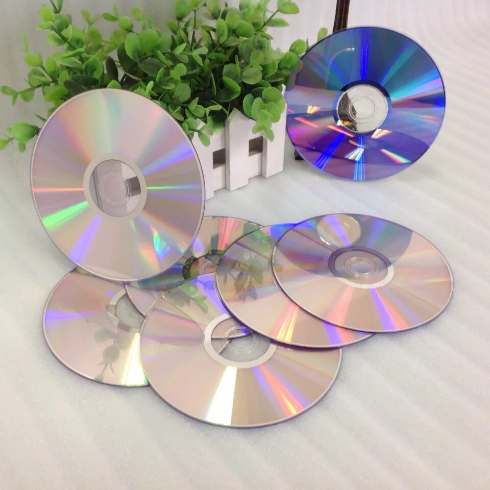 5 pcs Silver Back Printable Surface 4.7 gb 16x DVD R Discs