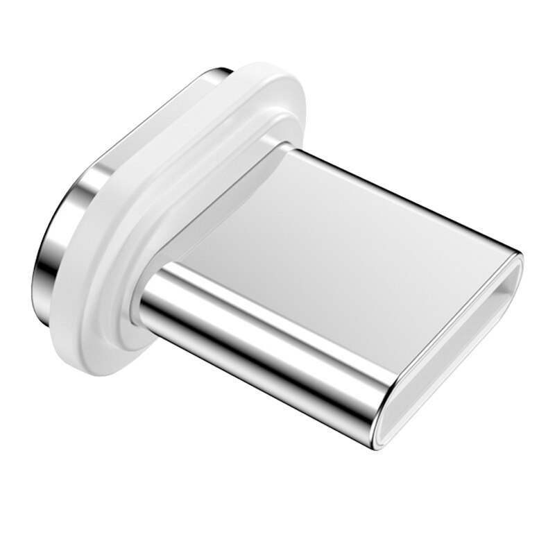 Cable magnético redondo de 8 pines tipo C, de carga rápida Conector Micro USB C, cargador magnético de teléfono para iPhone 1m