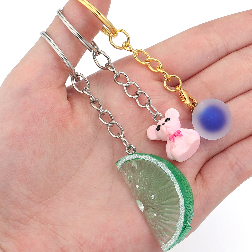 10 unids/lote llaveros de hierro llavero en blanco llavero con anilla dividida llavero anillos DIY hallazgos hacer accesorios de llavero