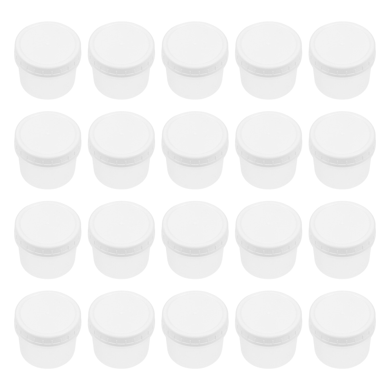 20 Set Plastic Pudding Holders Pudding Yogurt Containers Ice Cream Storage Bottles