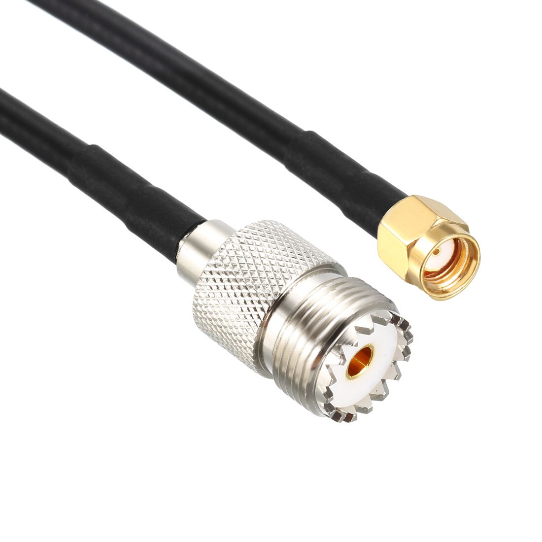 uxcell RF Coax Cable RP-SMA Male to UHF SO-239 Female Coaxial Cable 16 Inch